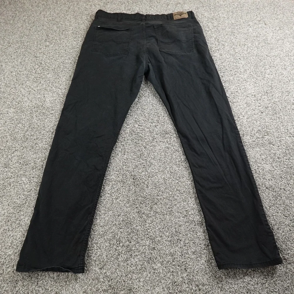 Wrangler Jeans Mens 38X32 Dark Black Denim Pants Straight Cowboy Western‎ Grunge